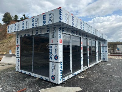 350x800 28 m2 KOMPOZİT KAPLAMA ÖZEL ÜRETİM OFİS KONTEYNER