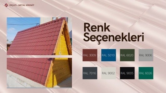 KİREMİT DESENLİ METAL ÇATI SACI