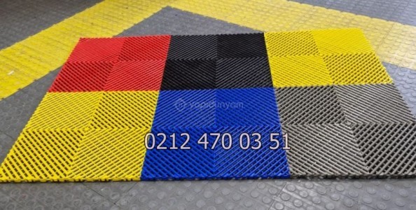 OTO YIKAMA GARAJ YER KAROSU PLASTİK IZGARA SÖK TAK KARE ZEMİN 40 *  40