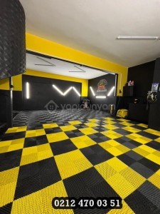 DETAİLİNG DÜKKAN YER KARO PLASTİK IZGARA SÖK TAK KARE ZEMİN OTO YIKAMA YER KAROSU