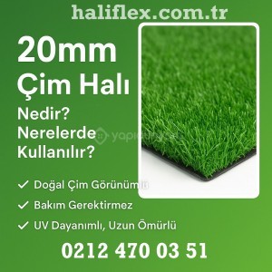 ÇİM HALI YAPAY ÇİM SUNİ ÇİM 20 MM DOĞAL GÖRÜNÜMLÜ ÇİM BAHÇE BALKON TERAS